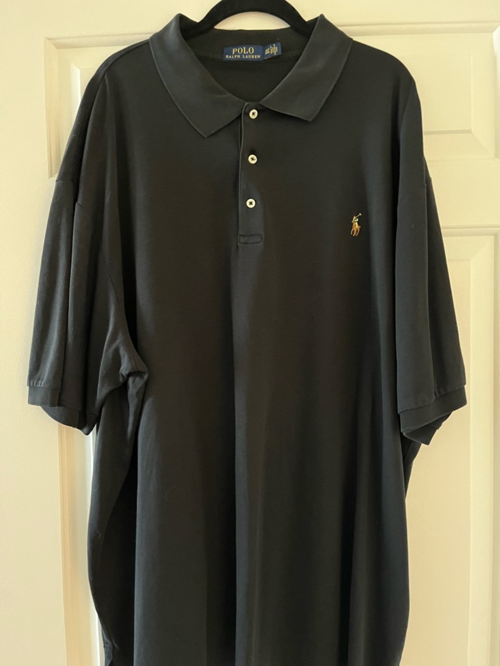 Polo by Ralph Lauren Black Short-Sleeve Polo with Embroidered Pony